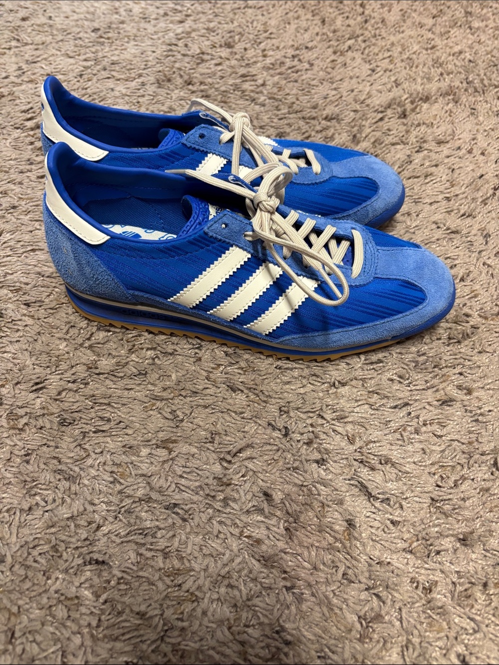 adidas women’s Blue and White Low-Top Running Sneakers